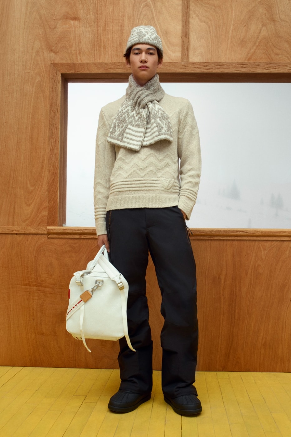 Pharrell Williams Blends High-Performance Alpine Gear and Trompe L’Oeil Tailoring for Louis Vuitton's 2027 Men's Ski Collection