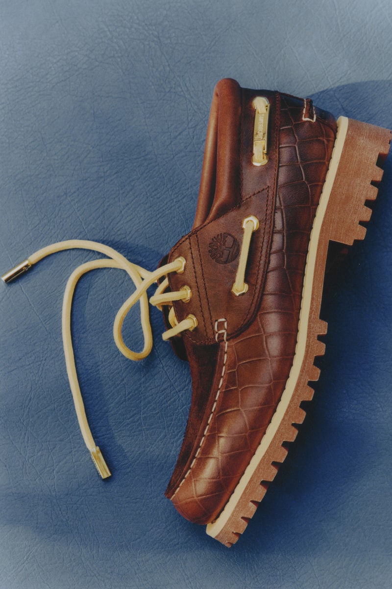 Timberland Jacquemus 3-Eye Classic Lug Authentic Boat Shoe  Navy Dark Brown Croc Collaboration Release Info