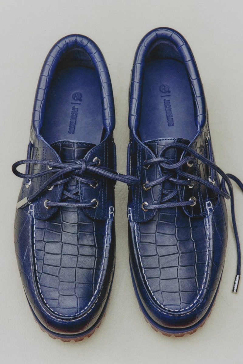 Timberland Jacquemus 3-Eye Classic Lug Authentic Boat Shoe  Navy Dark Brown Croc Collaboration Release Info