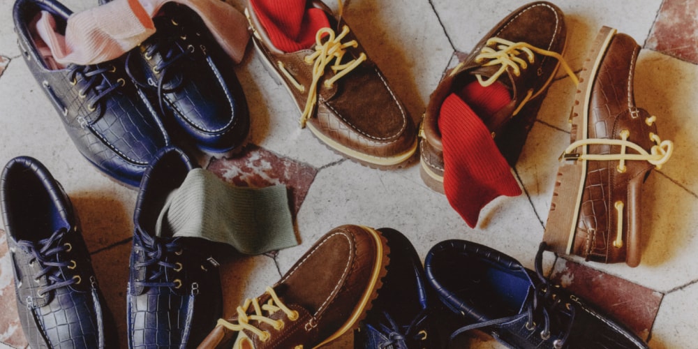 Timberland and Jacquemus Rework the Authentic Boat Shoe in Crocodile-Embossed Leather