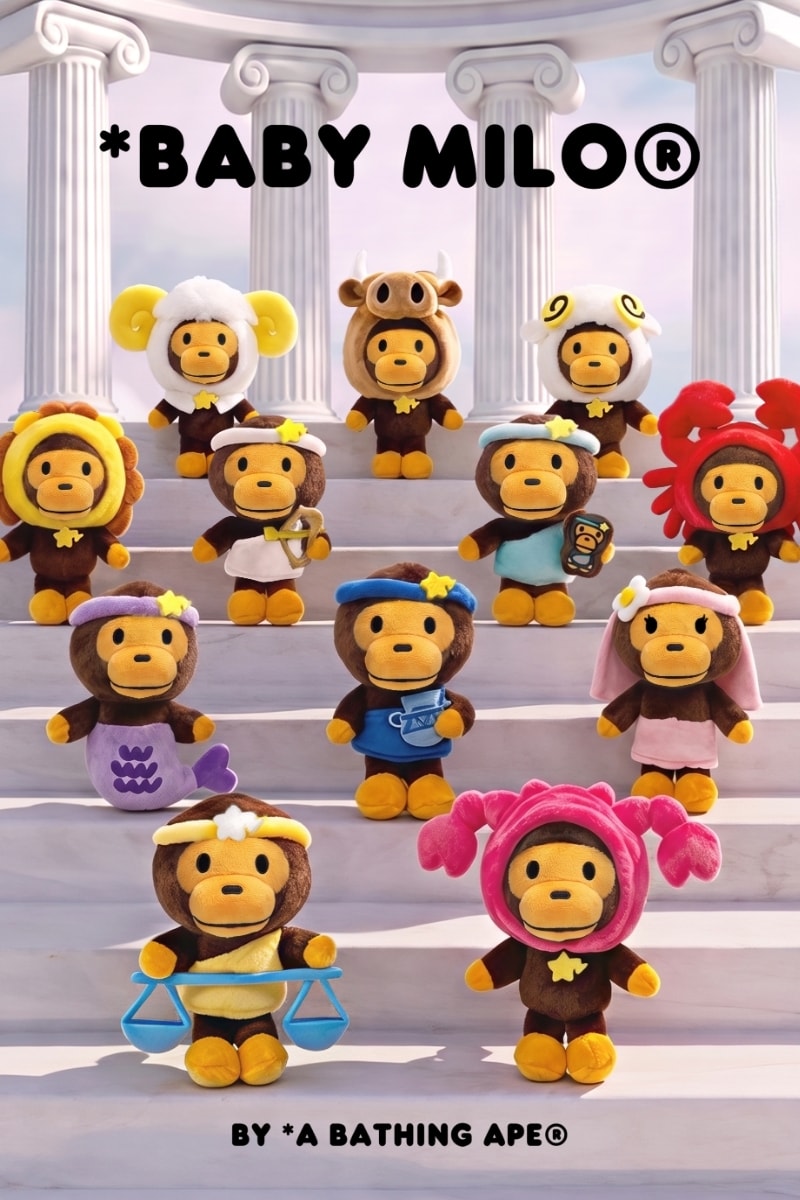BABY MILO® 12 Zodiac Blind Box Series FW26 Release Info BAPE 