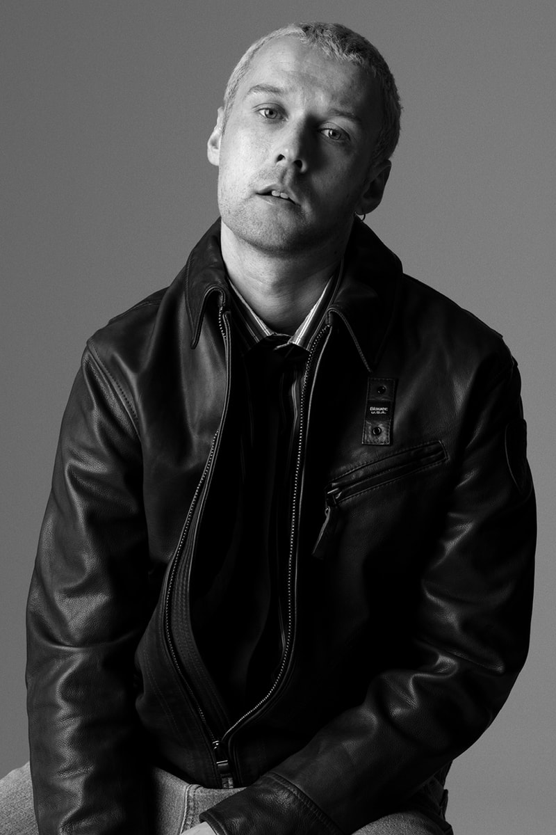 blauer outerwear fall winter 2026 down jacket puffer leather city styles b.essential b.uniform b.project b.cortina queen of the dolomites byran adams campaign DYLAN Ben kidson cassyette 