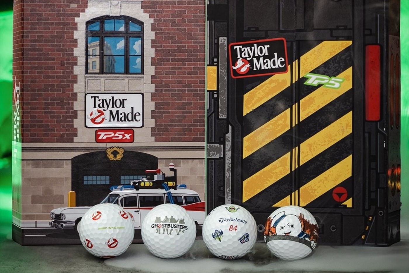 Trap Bogeys With TaylorMade's Spooky New 'Ghostbusters' Collection putter irons golf collection caps gloves golf balls accessories hypegolf collaboration