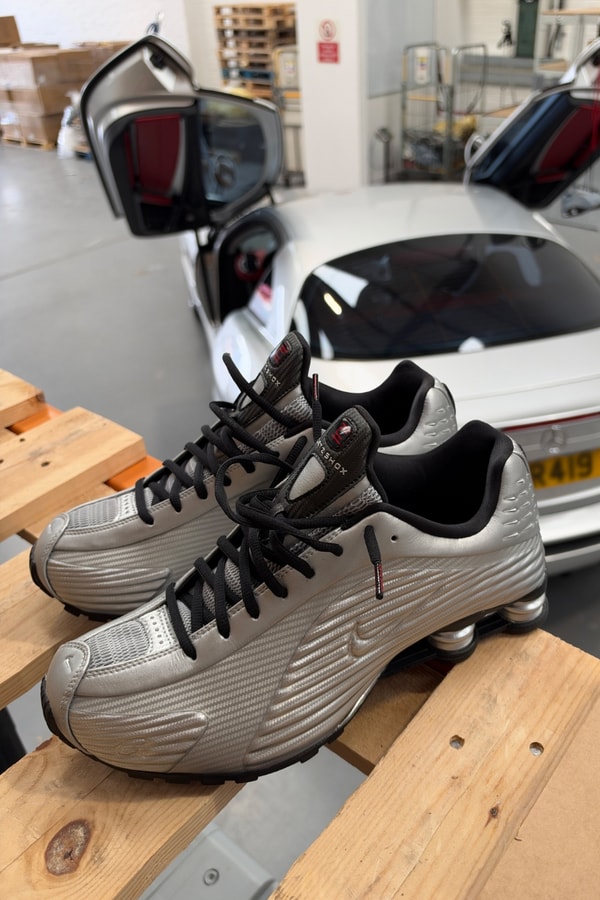 Corteiz Gives First Look at Upcoming Nike Shox R419 in "Metallic Silver" clint 419 london Metallic Silver/Metallic Silver-University Red-Black IQ9951-001