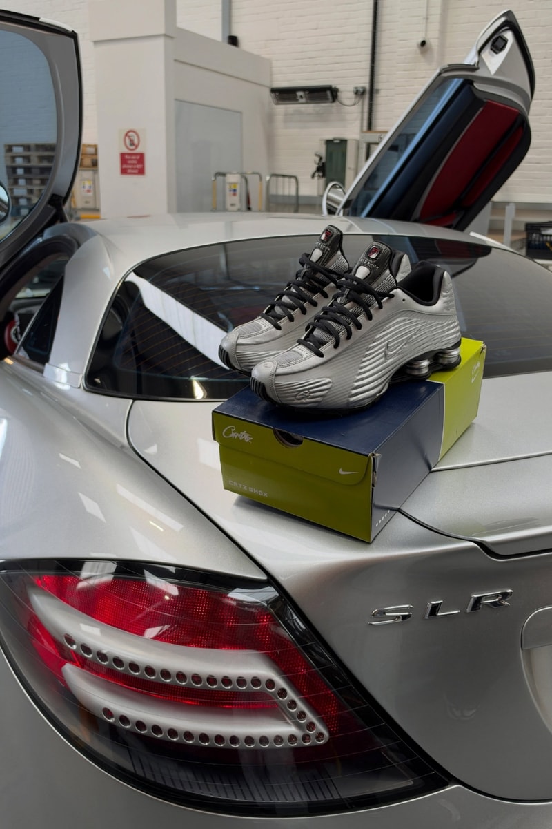 Corteiz Gives First Look at Upcoming Nike Shox R419 in "Metallic Silver" clint 419 london Metallic Silver/Metallic Silver-University Red-Black IQ9951-001