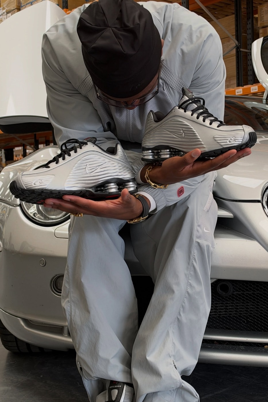 Corteiz Gives First Look at Upcoming Nike Shox R419 in "Metallic Silver" clint 419 london Metallic Silver/Metallic Silver-University Red-Black IQ9951-001