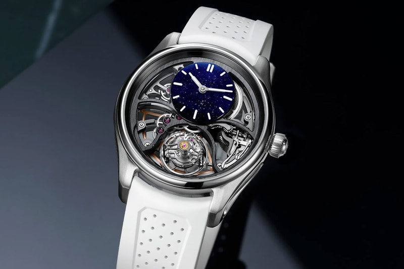 H. Moser & Cie. Unveils the Pioneer Cylindrical Tourbillon Skeleton Aventurine Saquon Barkley