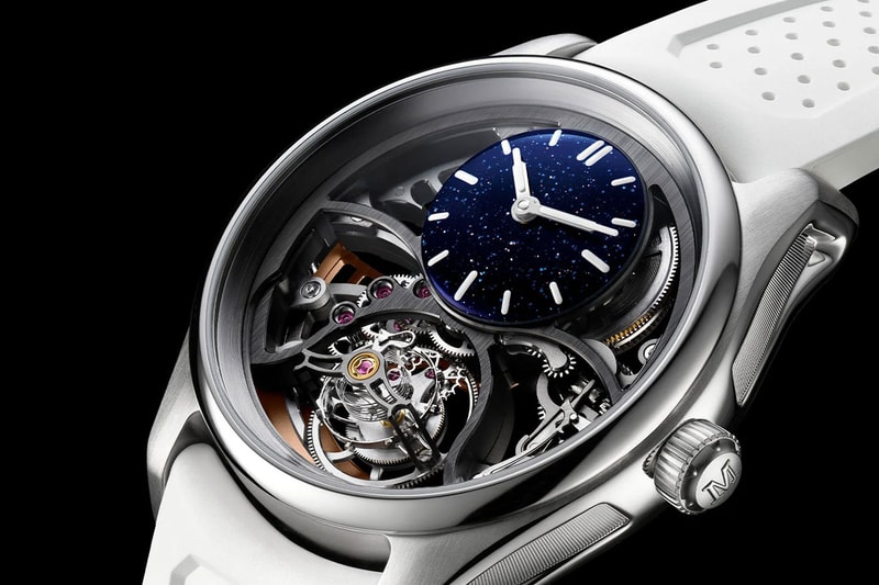 H. Moser & Cie. Unveils the Pioneer Cylindrical Tourbillon Skeleton Aventurine Saquon Barkley