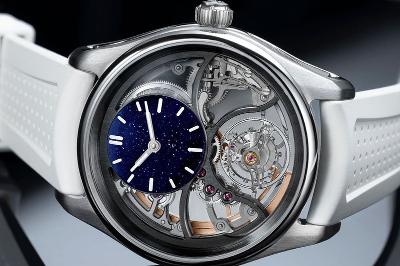 H. Moser & Cie. Unveils the Pioneer Cylindrical Tourbillon Skeleton Aventurine Saquon Barkley