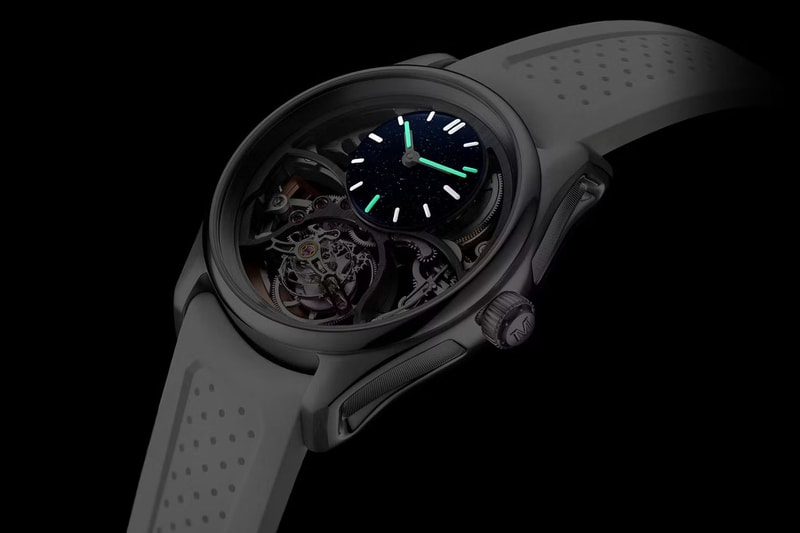 H. Moser & Cie. Unveils the Pioneer Cylindrical Tourbillon Skeleton Aventurine Saquon Barkley