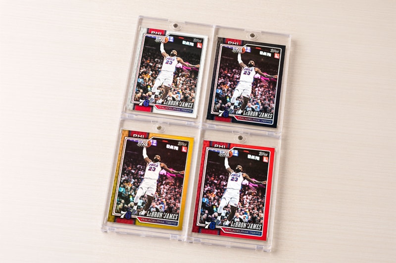 Topps Sneaks Ultra-Rare LeBron Sixers Cards Into New Flagship Set los angeles lakers nba basketball