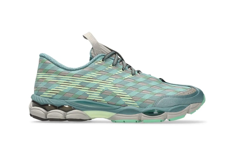 Kiko Kostadinov ASICS US8-S GEL-SJ33 Collaboration Moonrock/Tatami Green 1203B116.250 Deep Plum/Fresh Grass 1203B116.500 Release Info