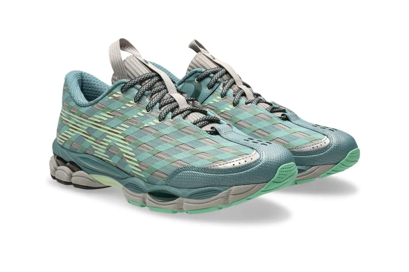 Kiko Kostadinov ASICS US8-S GEL-SJ33 Collaboration Moonrock/Tatami Green 1203B116.250 Deep Plum/Fresh Grass 1203B116.500 Release Info