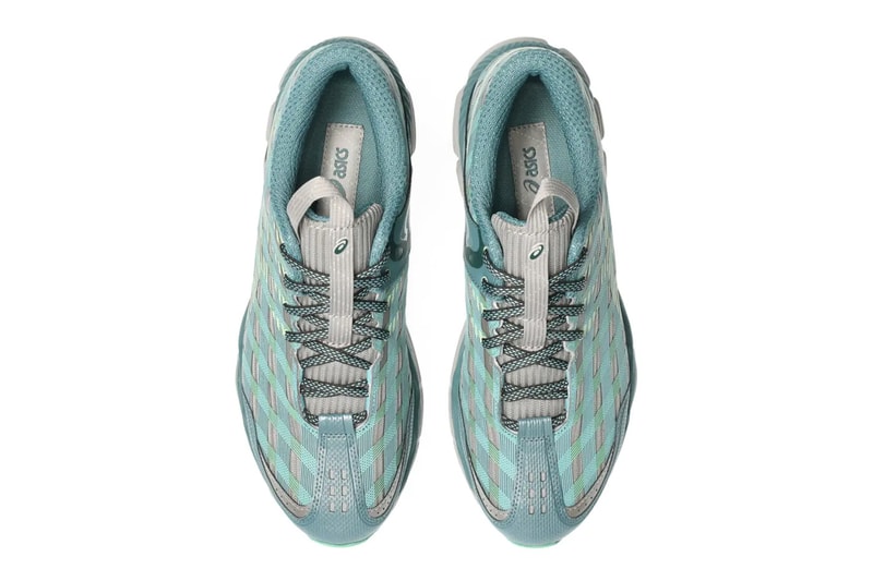 Kiko Kostadinov ASICS US8-S GEL-SJ33 Collaboration Moonrock/Tatami Green 1203B116.250 Deep Plum/Fresh Grass 1203B116.500 Release Info