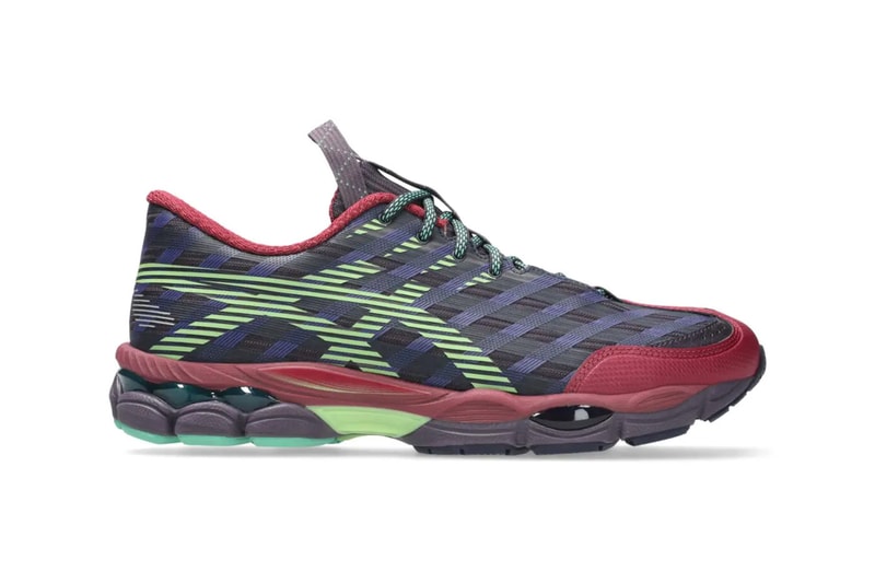 Kiko Kostadinov ASICS US8-S GEL-SJ33 Collaboration Moonrock/Tatami Green 1203B116.250 Deep Plum/Fresh Grass 1203B116.500 Release Info