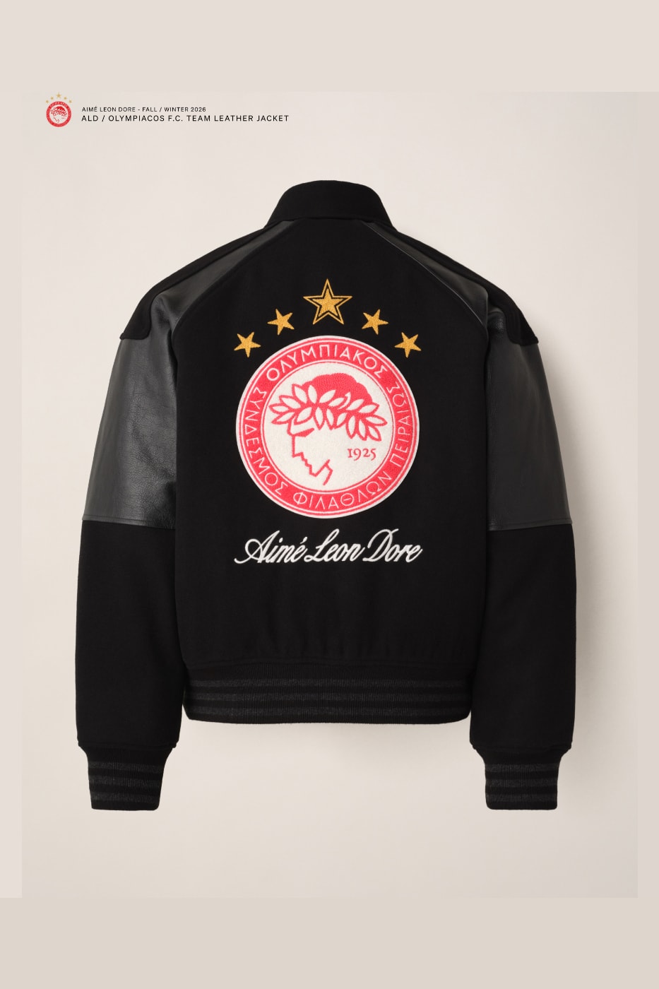 Aimé Leon Dore and Olympiacos F.C. Reunite for Second Collaborative Capsule