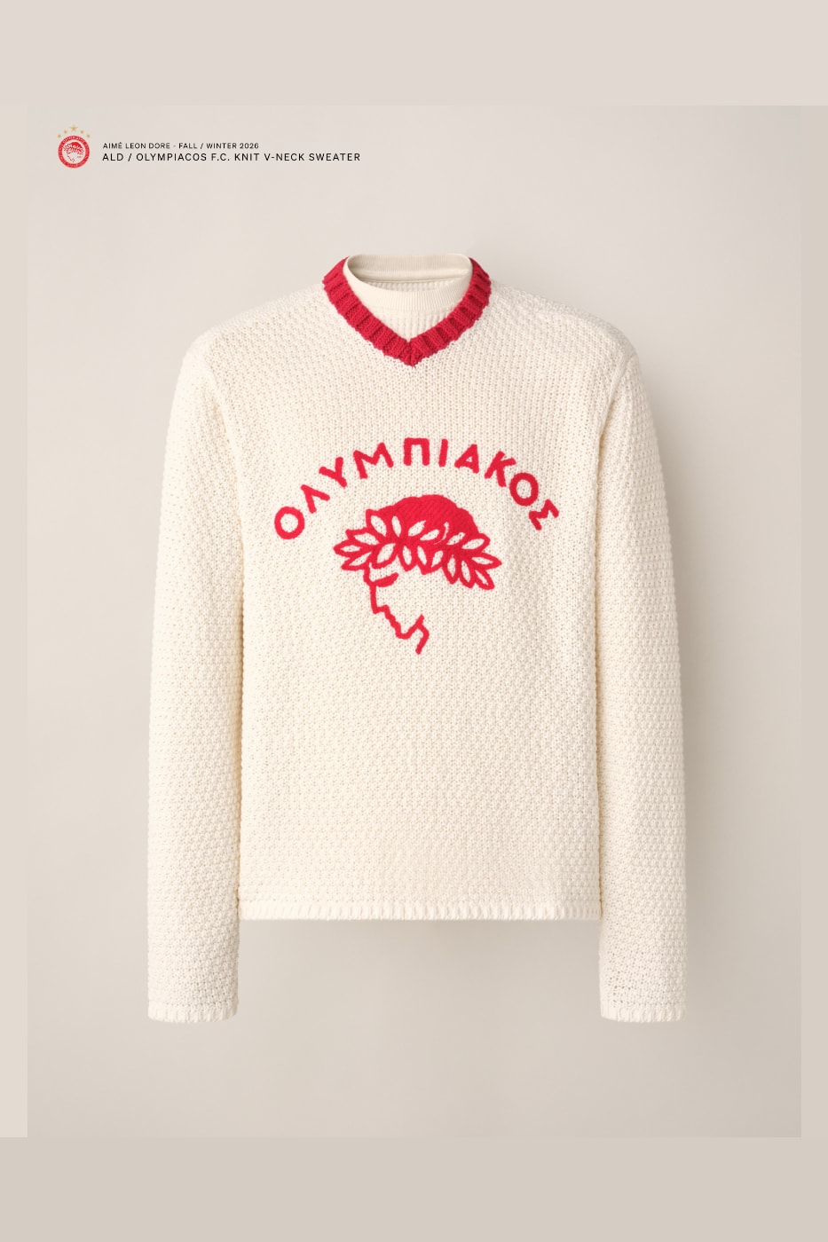 Aimé Leon Dore and Olympiacos F.C. Reunite for Second Collaborative Capsule