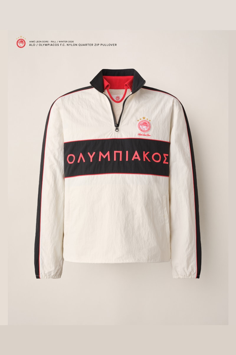 Aimé Leon Dore and Olympiacos F.C. Reunite for Second Collaborative Capsule