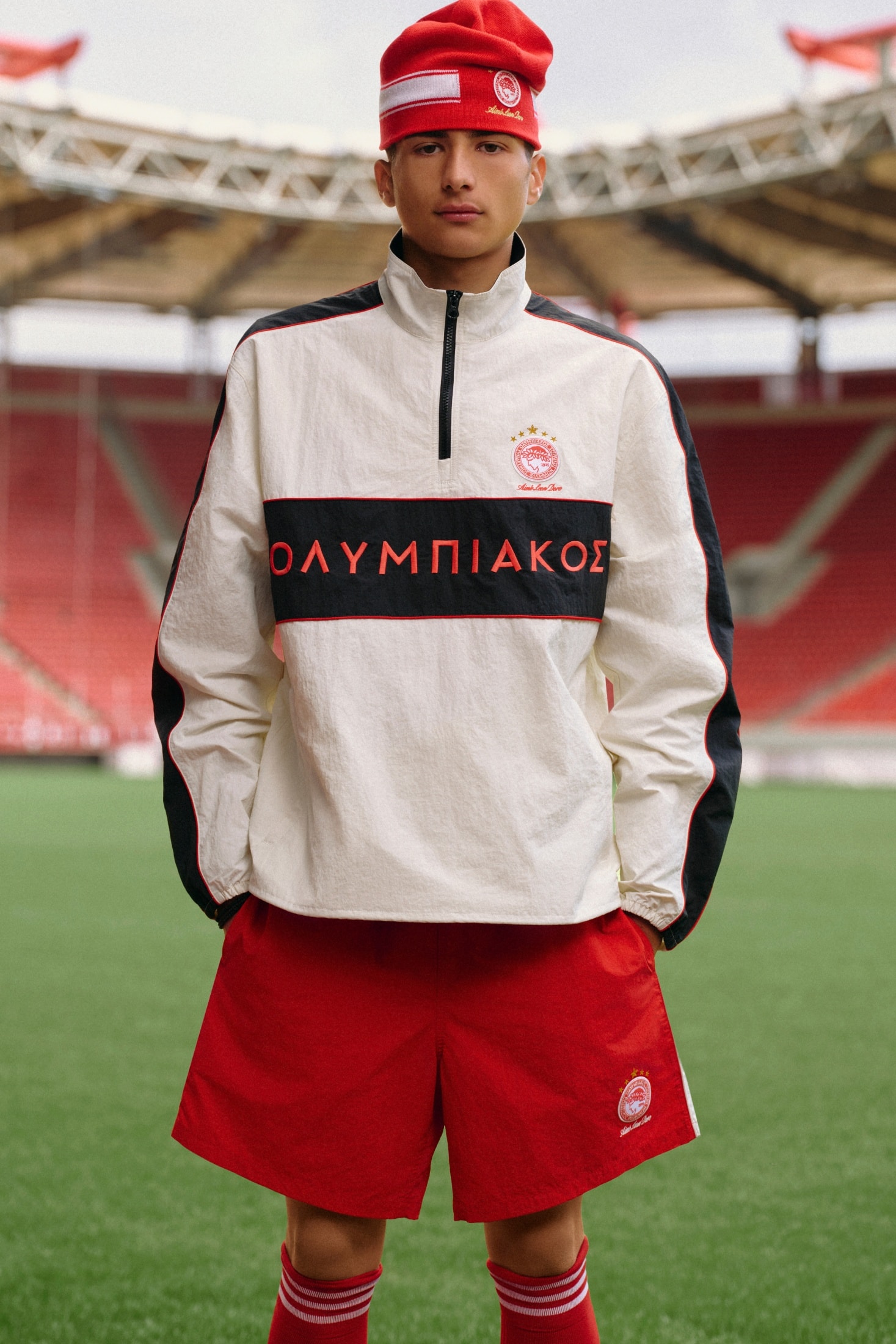 Aimé Leon Dore and Olympiacos F.C. Reunite for Second Collaborative Capsule