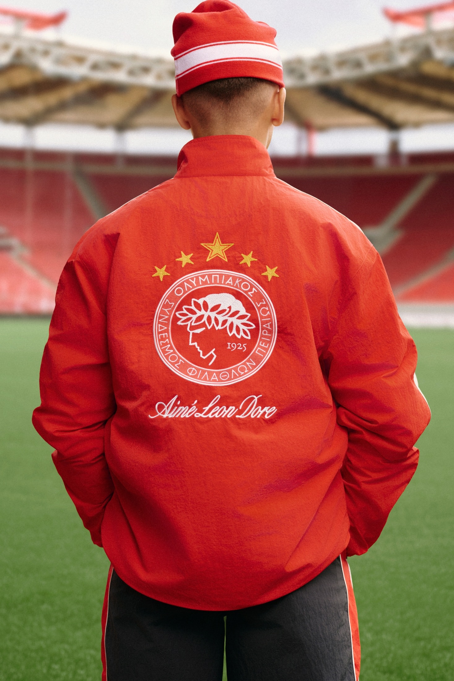 Aimé Leon Dore and Olympiacos F.C. Reunite for Second Collaborative Capsule