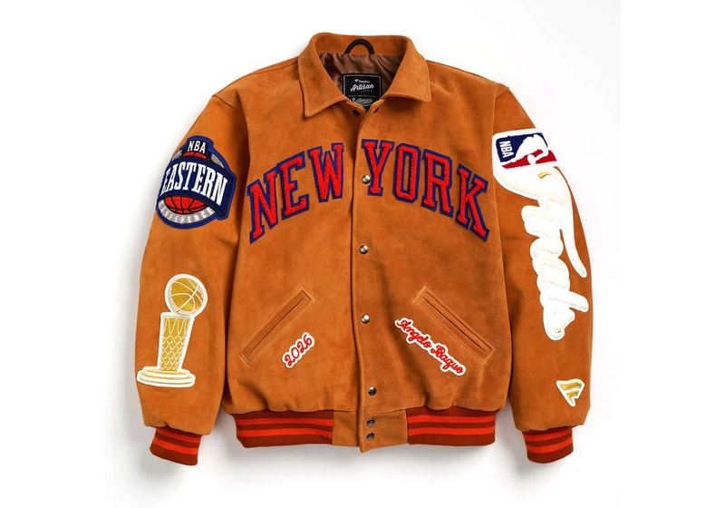 Closer Look at Angelo Baque and Fanatics' 100-Piece Knicks Championship Varsity Jacket nba awake ny