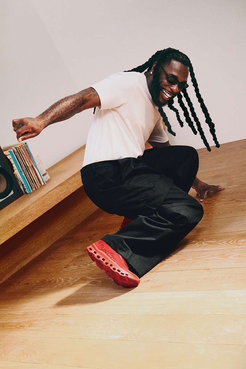 on swiss burna boy afrobeats grammy award music european sneaker the roger clubhouse cloudmonster BB exclusive colorways foot locker hypebeast exclusive 