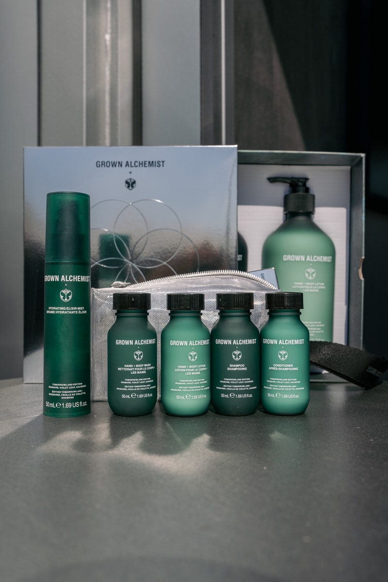 grown alchemist tomorrowland wellness beauty collection body wash body lotion shampoo conditioner plant ingredients MossCellTecTM reishi mushroom 