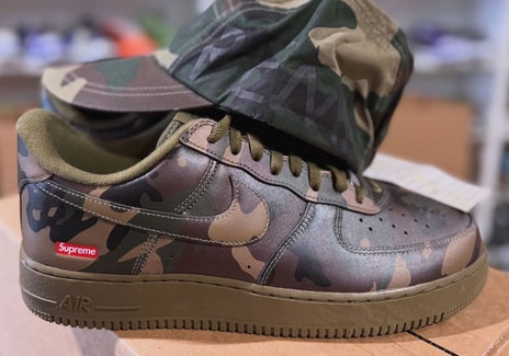First Look at the Supreme x Nike Air Force 1 Low "Olive Camo"