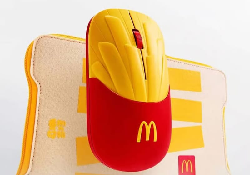 McDonald's Drops French Fry Wireless Mouse Made From Recycled Happy Meal Toys
