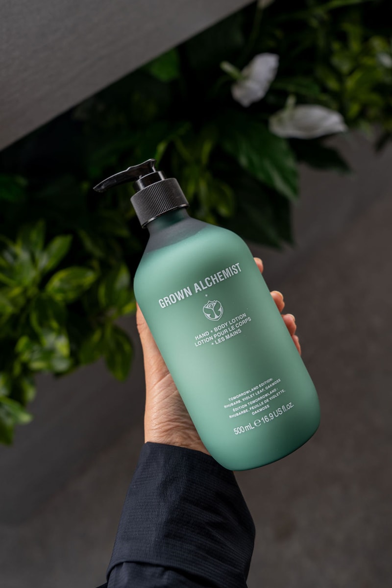 grown alchemist tomorrowland wellness beauty collection body wash body lotion shampoo conditioner plant ingredients MossCellTecTM reishi mushroom 