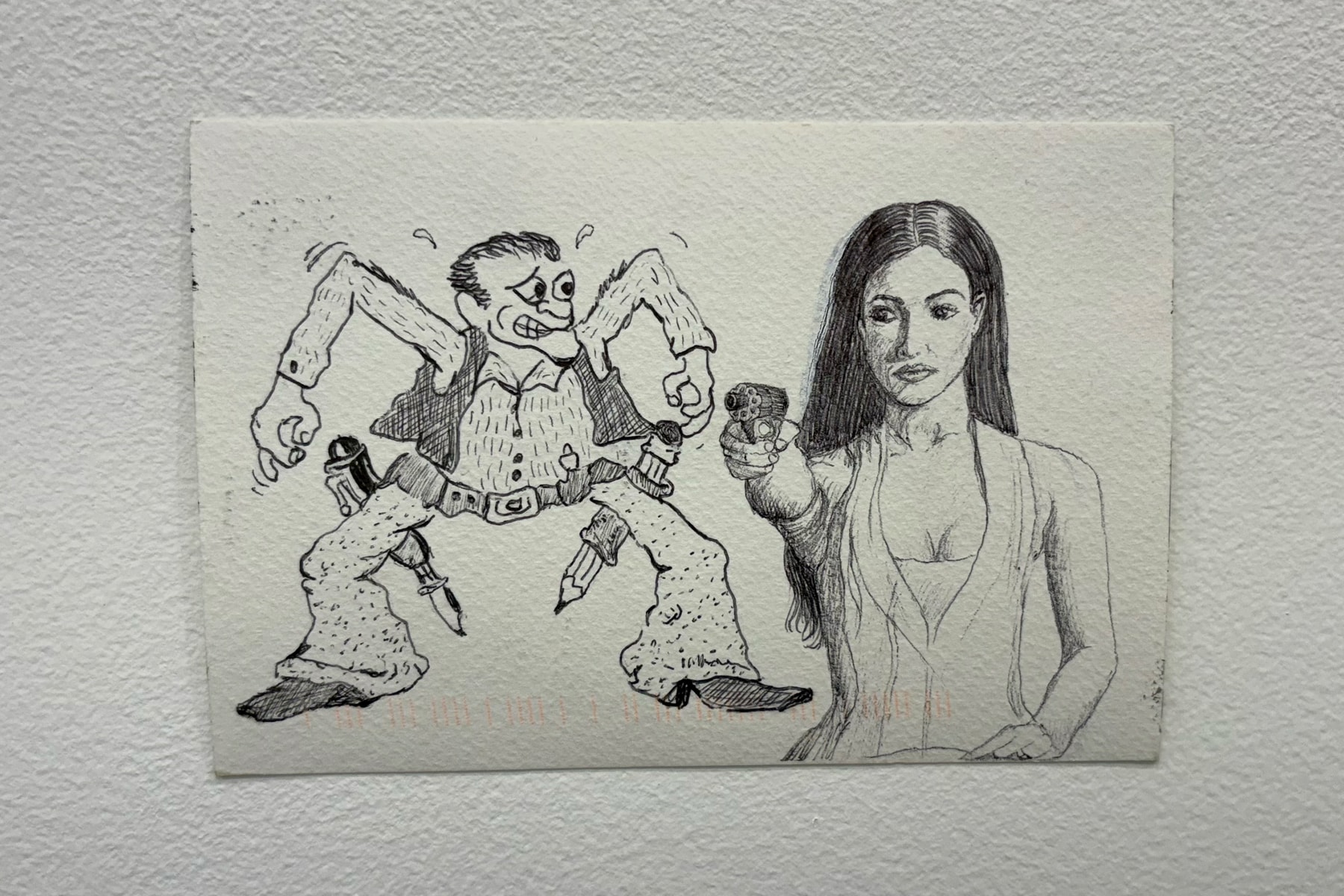 JIM JOE  LEWY Letters to the Editor Postcard Exhibition Market Gallery NYC Art Artworks