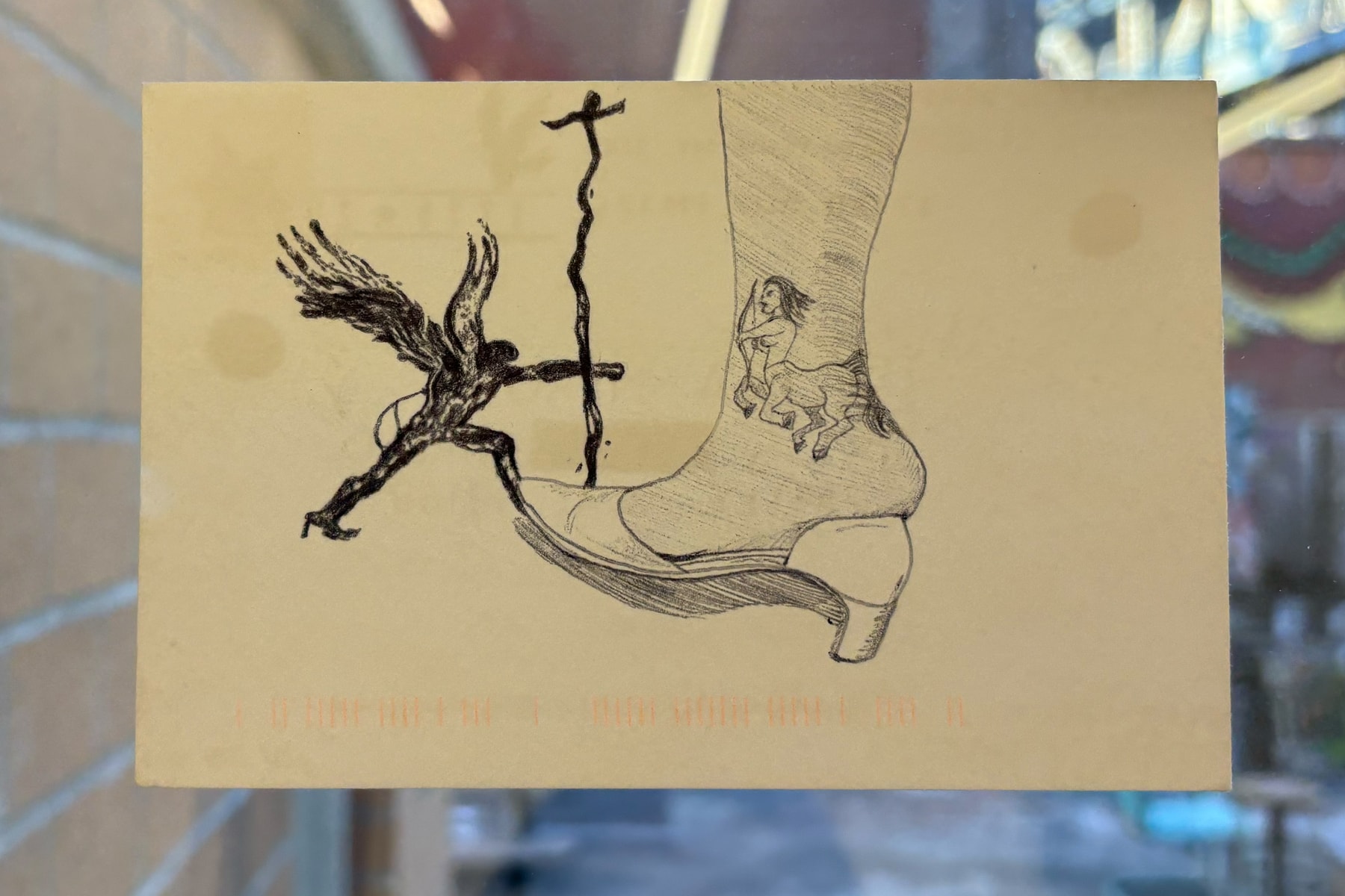 JIM JOE  LEWY Letters to the Editor Postcard Exhibition Market Gallery NYC Art Artworks