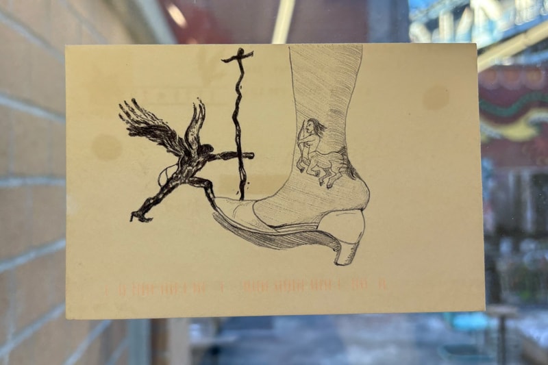 JIM JOE  LEWY Letters to the Editor Postcard Exhibition Market Gallery NYC Art Artworks