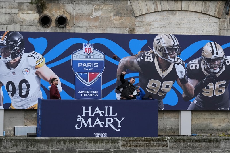 nfl paris takeover adobe american express shop collaborations casablanca psg galerie joseph Lafayette steelers saints new orleans cameron jospeh color field jammie holmes casablanca fear of god stade du france