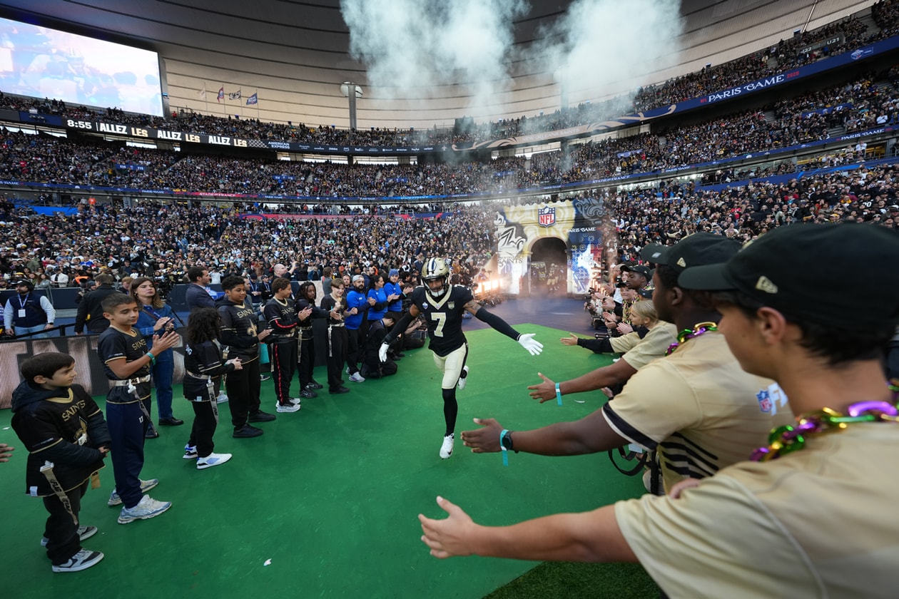 nfl paris takeover adobe american express shop collaborations casablanca psg galerie joseph Lafayette steelers saints new orleans cameron jospeh color field jammie holmes casablanca fear of god stade du france