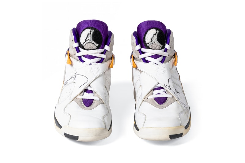 Kobe Bryant's Game-Worn, Dual-Signed Air Jordan 8 Lakers PE Hits the Auction Block