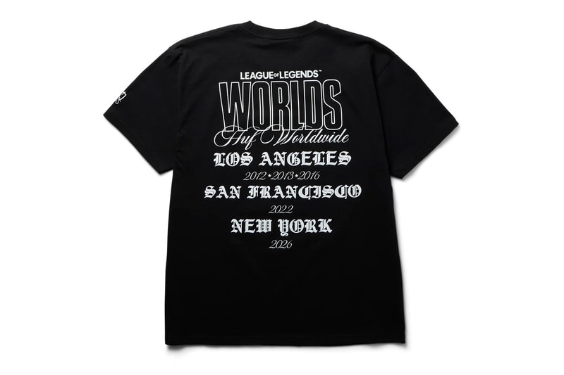 HUF League of Legends Worlds championships 2026 Collaboration collection Release Info