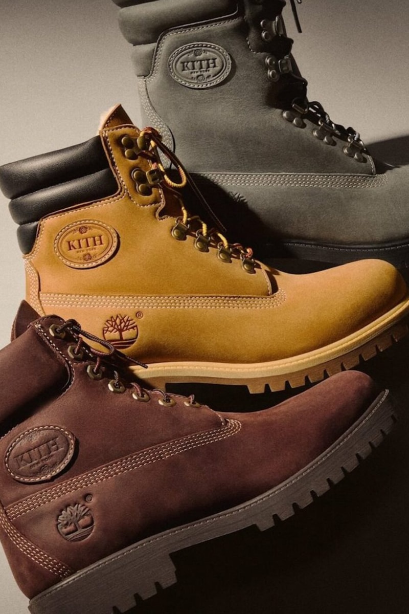 Kith and Timberland Deliver Three-Boot Footwear Collection for Winter 2026 wheat burgundy wild dove