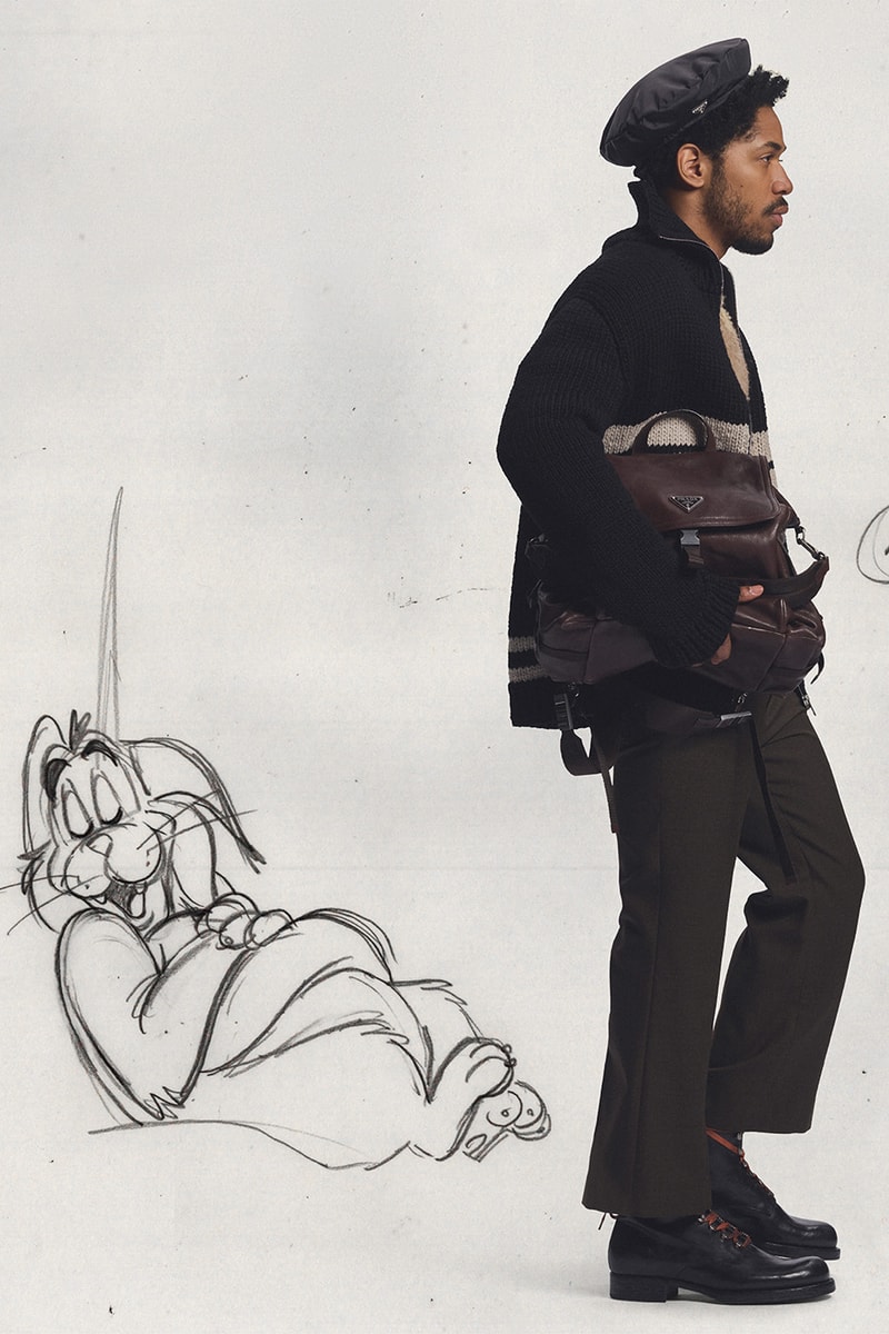 Prada Holiday 2026 Campaign Disney Animator John Pomeroy Miuccia Prada Raf Simons Info Sadie Sink Maya Hawke Chen Haoyu Luther Ford Kelvin Harrison Jr