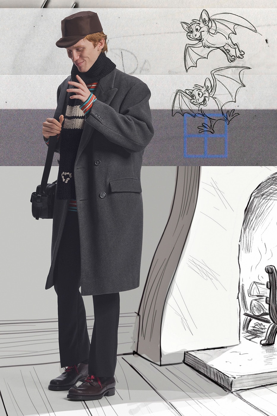Prada Holiday 2026 Campaign Disney Animator John Pomeroy Miuccia Prada Raf Simons Info Sadie Sink Maya Hawke Chen Haoyu Luther Ford Kelvin Harrison Jr
