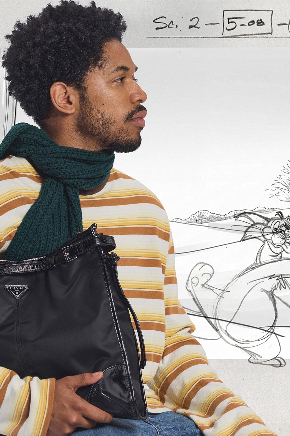 Prada Holiday 2026 Campaign Disney Animator John Pomeroy Miuccia Prada Raf Simons Info Sadie Sink Maya Hawke Chen Haoyu Luther Ford Kelvin Harrison Jr