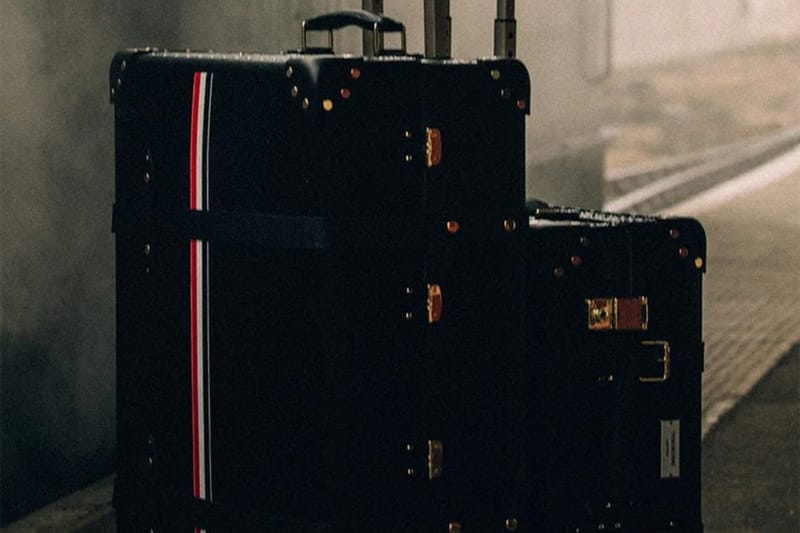 The Thom Browne x Globe-Trotter Luggage Collection Hides 98 Handmade Steps Under Pebble Grain Leather
