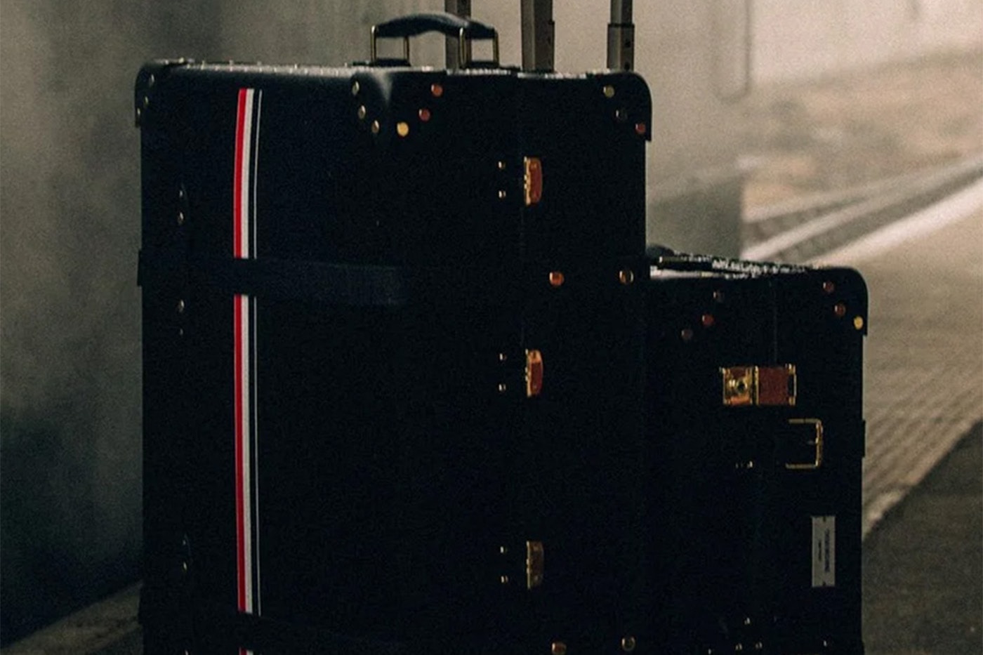 The Thom Browne x Globe-Trotter Luggage Collection Hides 98 Handmade Steps Under Pebble Grain Leather