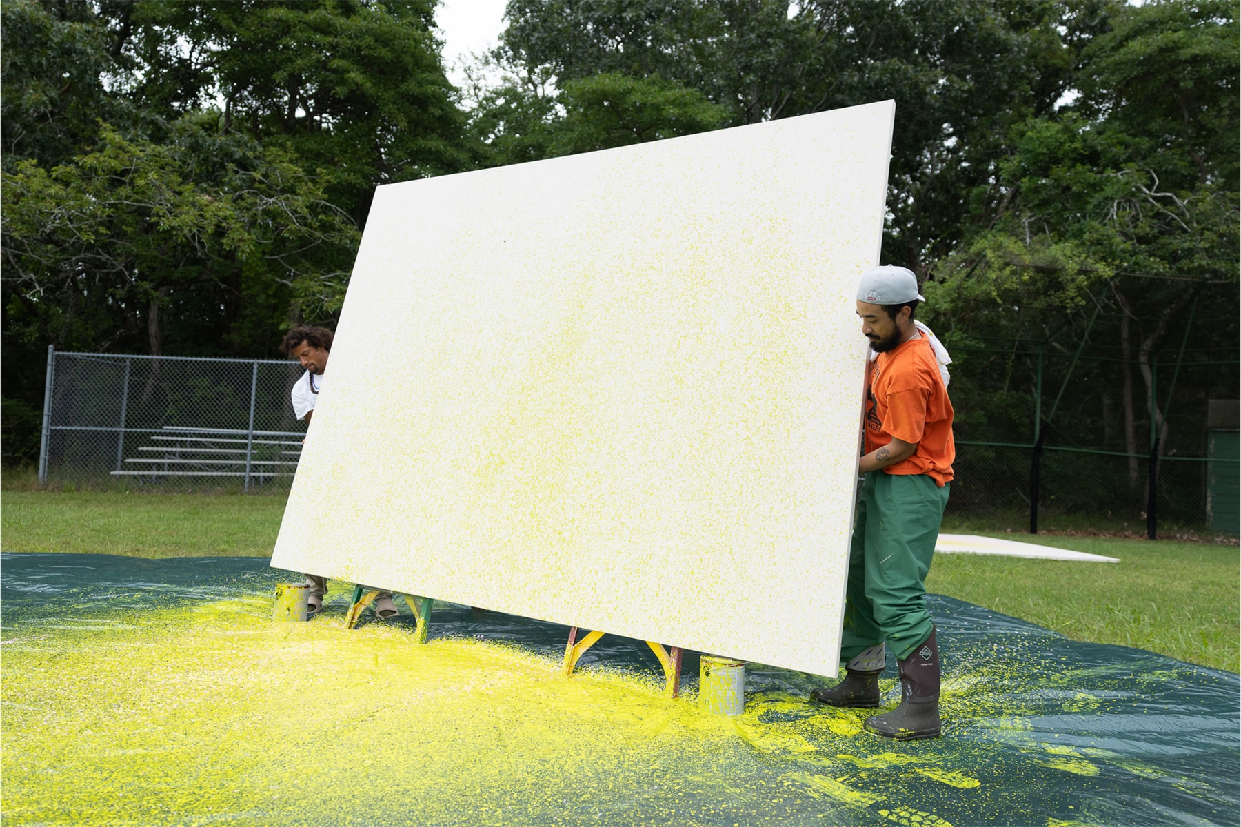 Lucien Smith Final Exhibition Tripoli Gallery New York Delay of Game Rain Paintings