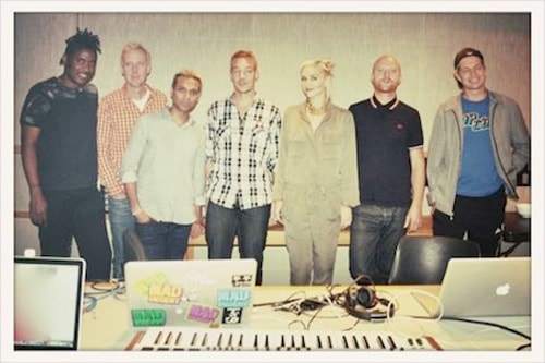 No Doubt in the studio with Major Lazer
