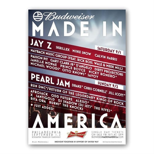 Jay-Z Announces Updated Lineup for Made In America Festival