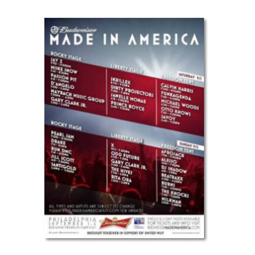 Made In America Festival 2012 Streaming Live Online (Day 2)