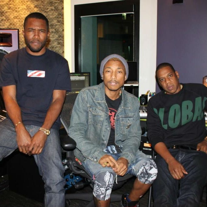 Frank Ocean, Pharrell Williams & Jay-Z in the Studio