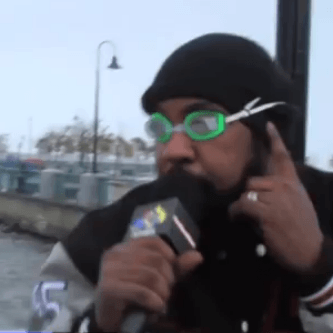 Sean Price Reporting Live From Hurricane Sandy