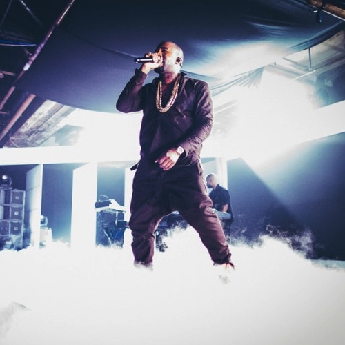 Kanye Performs "New God Flow/Mercy" at Samsung Galaxy Note II Launch